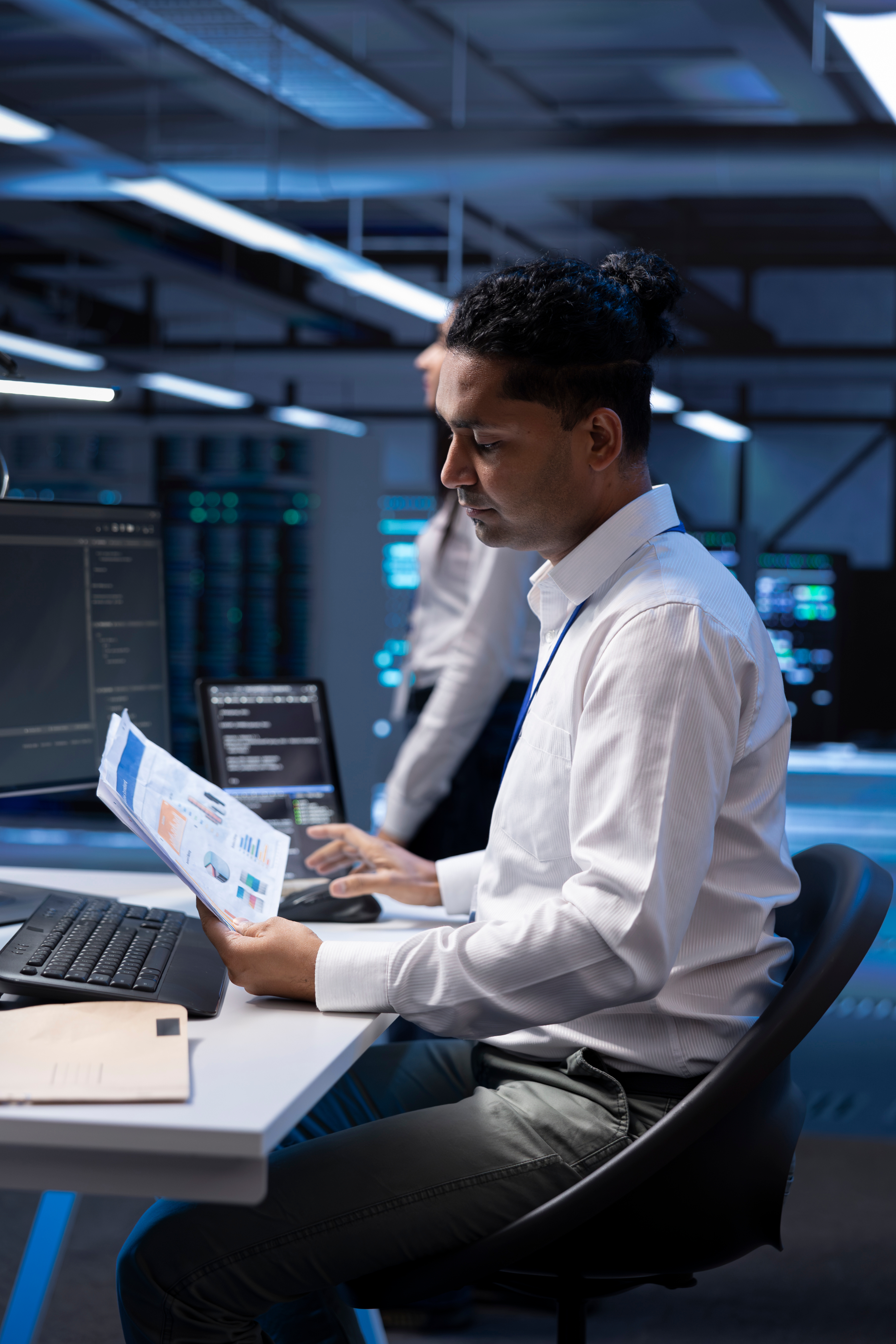 SAP consultant working with enterprise systems